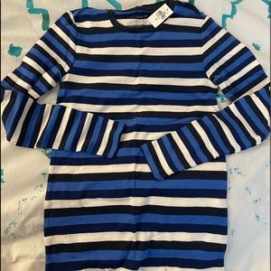 NWT New with tags! Ann Taylor Striped long sleeves cotton sz Small S